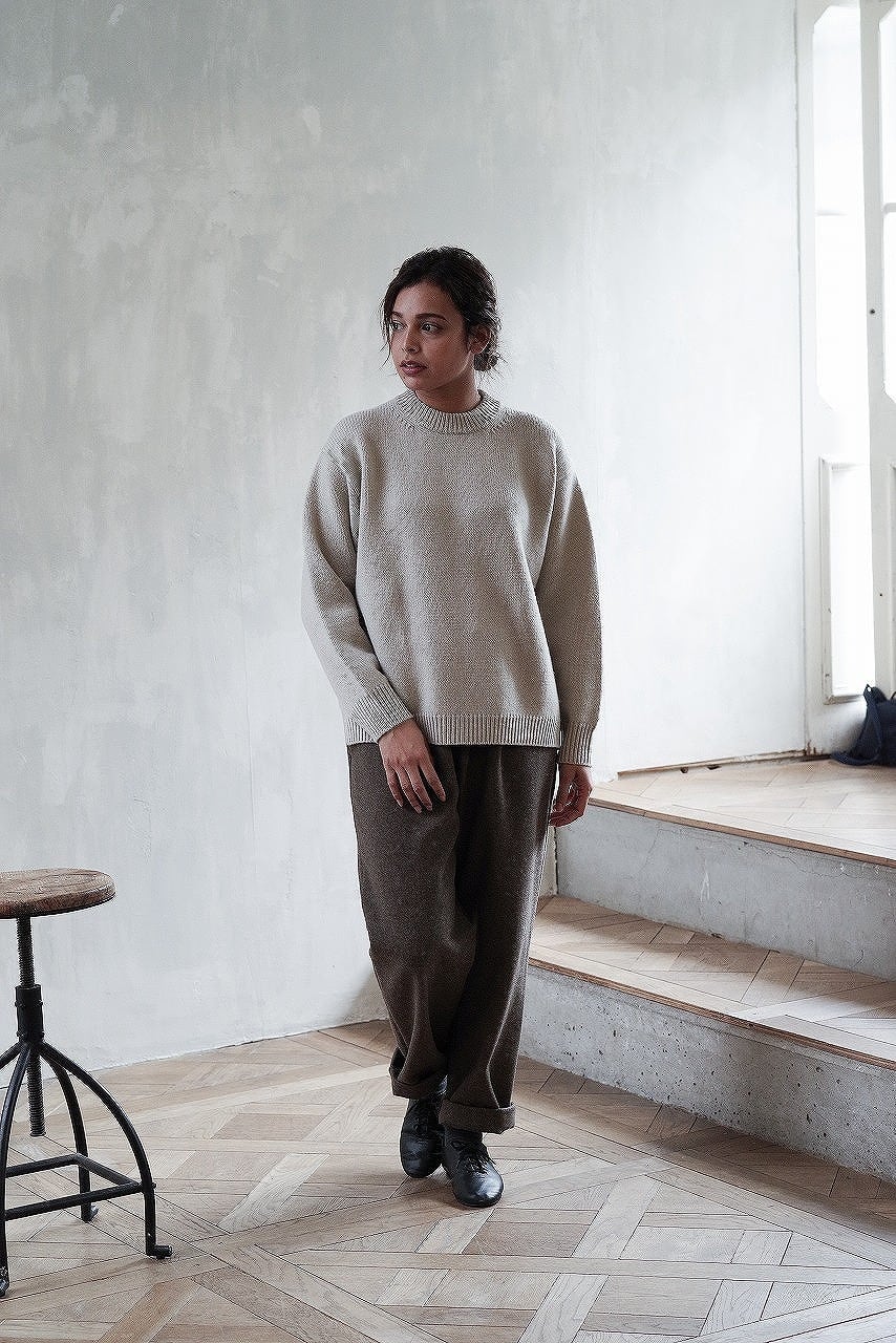 Felted Melton Easy Trousers