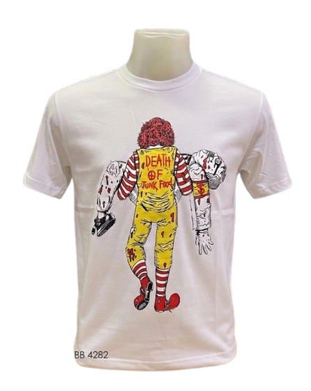 ケンタVSマックTシャツ /ホワイト | shanit
