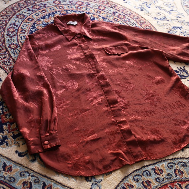 gross art pattern l/s fry front big shirt 