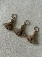 フランス 輸入デザインタッセル ベージュ ナチュラルカラー コットン カルトナージュ アクセサリーパーツ デコレーション材