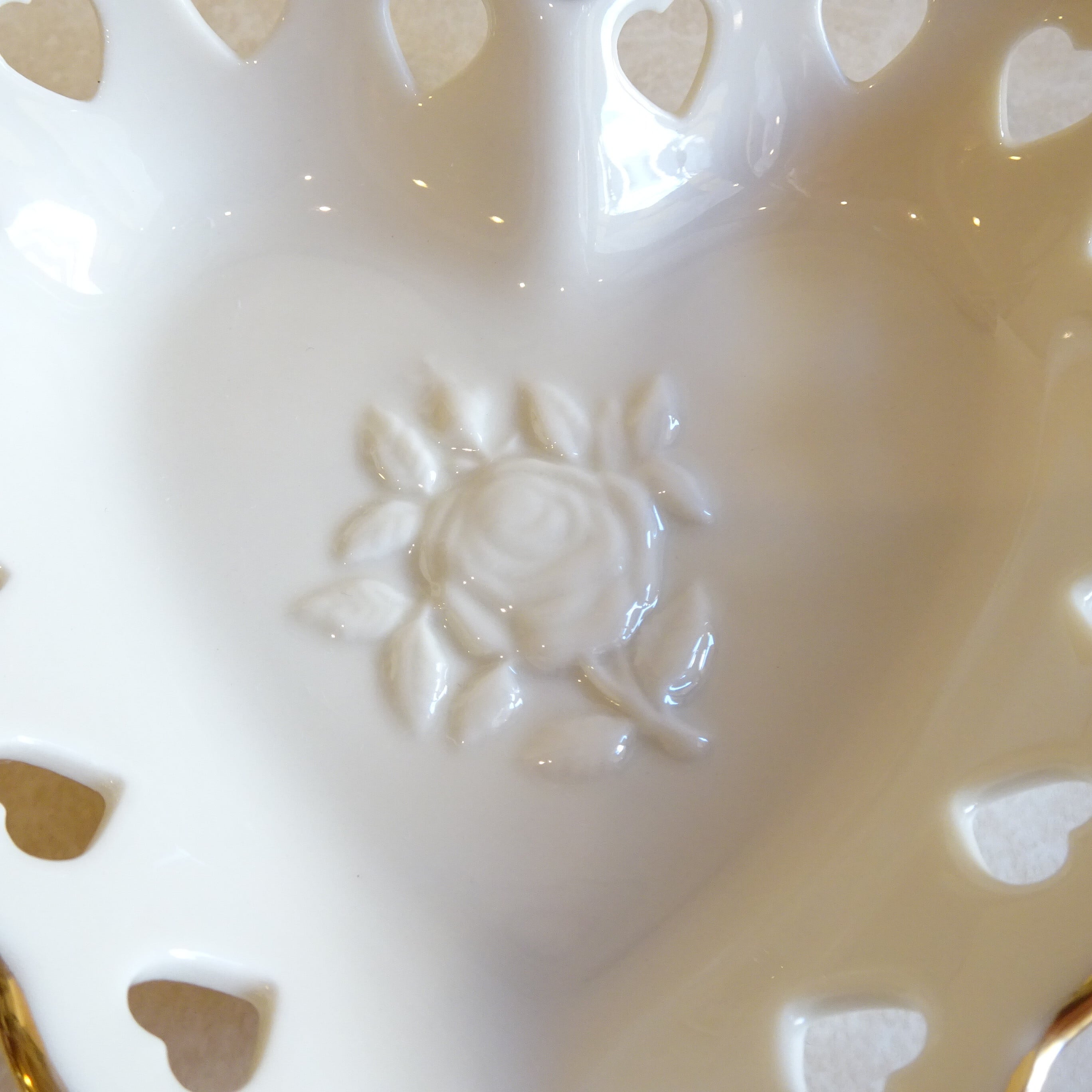 LENOX ハートの透かしトレイ | 純喫茶家具の村田商會