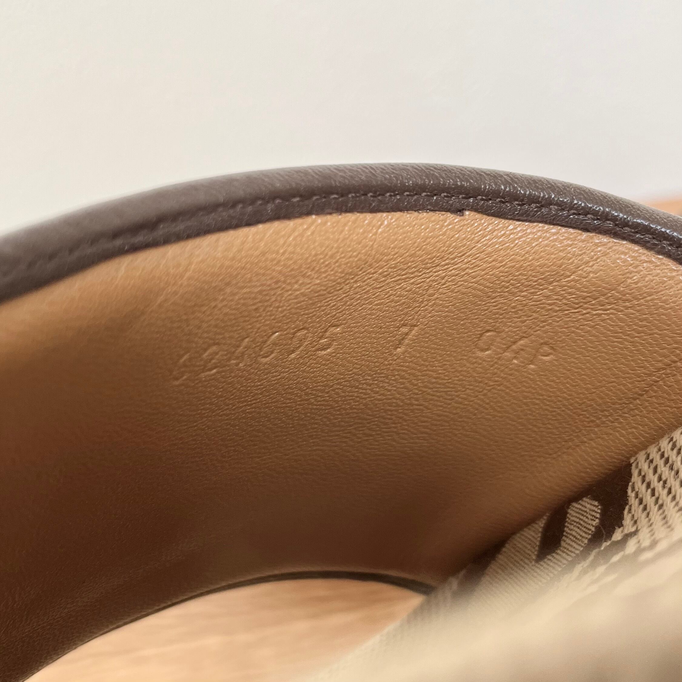 GUCCI グッチ ジャンボGG キャンバス スライド サンダル 7 26cm 624695