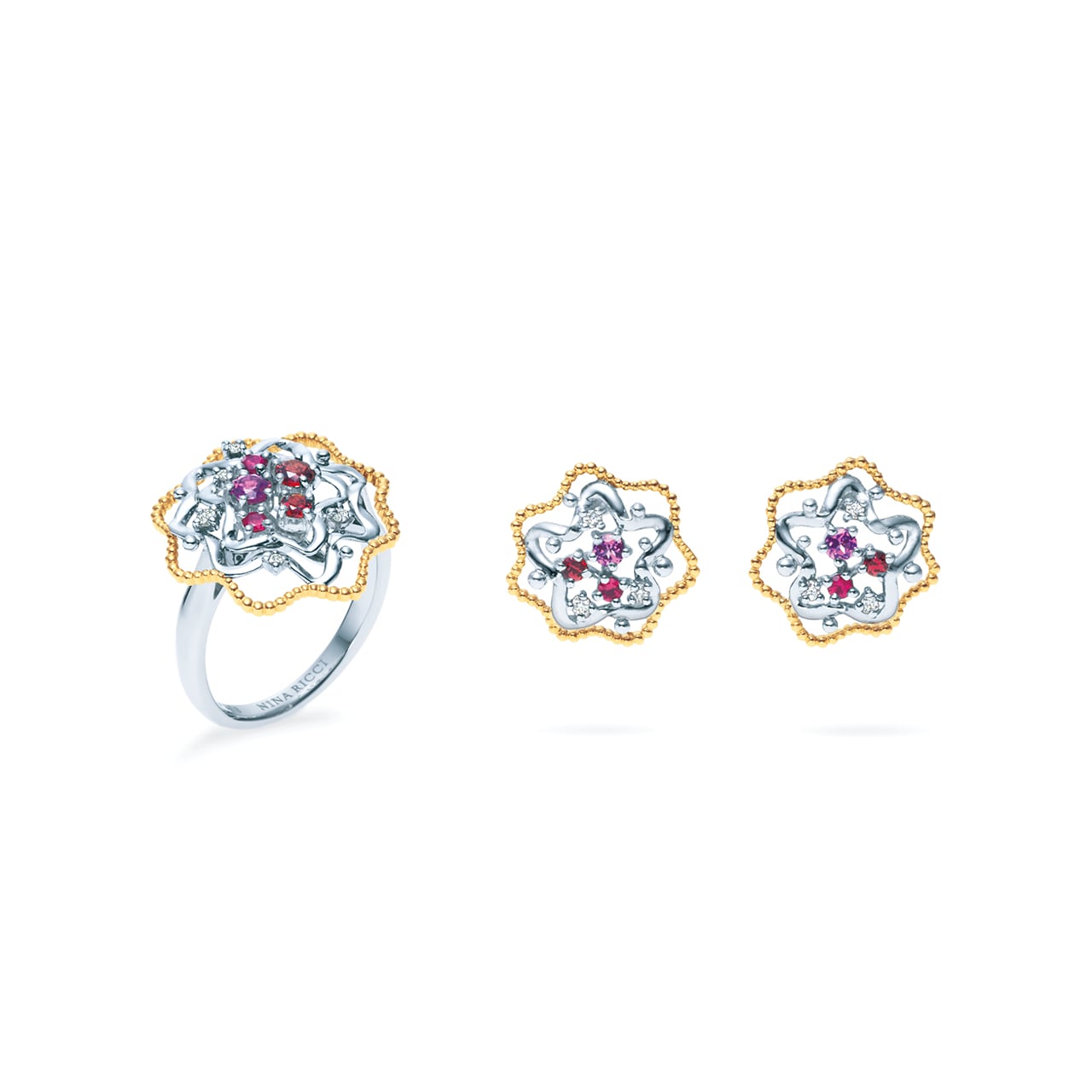 FLOWER フラワー］6E4Q02 | NINA RICCI JEWELRY × PRESTIGE