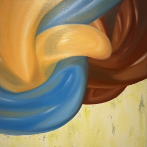 WAKANA “Neighboring Balloon - Metallic Brown & Cream”