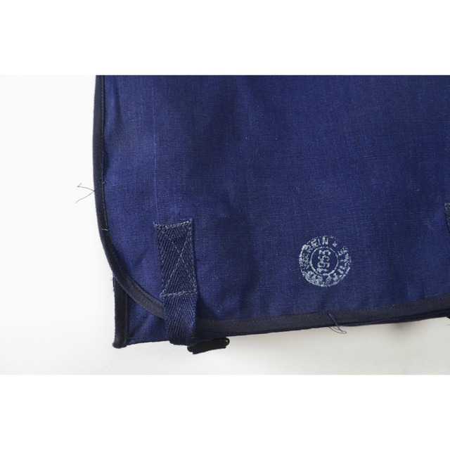 1950's Marine Nationale Indigo Linen Shoulder Bag ① | Daily Dress Market