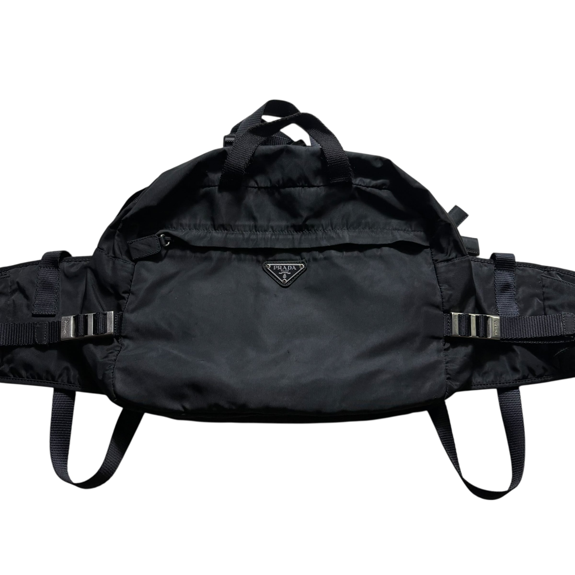PRADA black nylon 3way bag | NOIR ONLINE