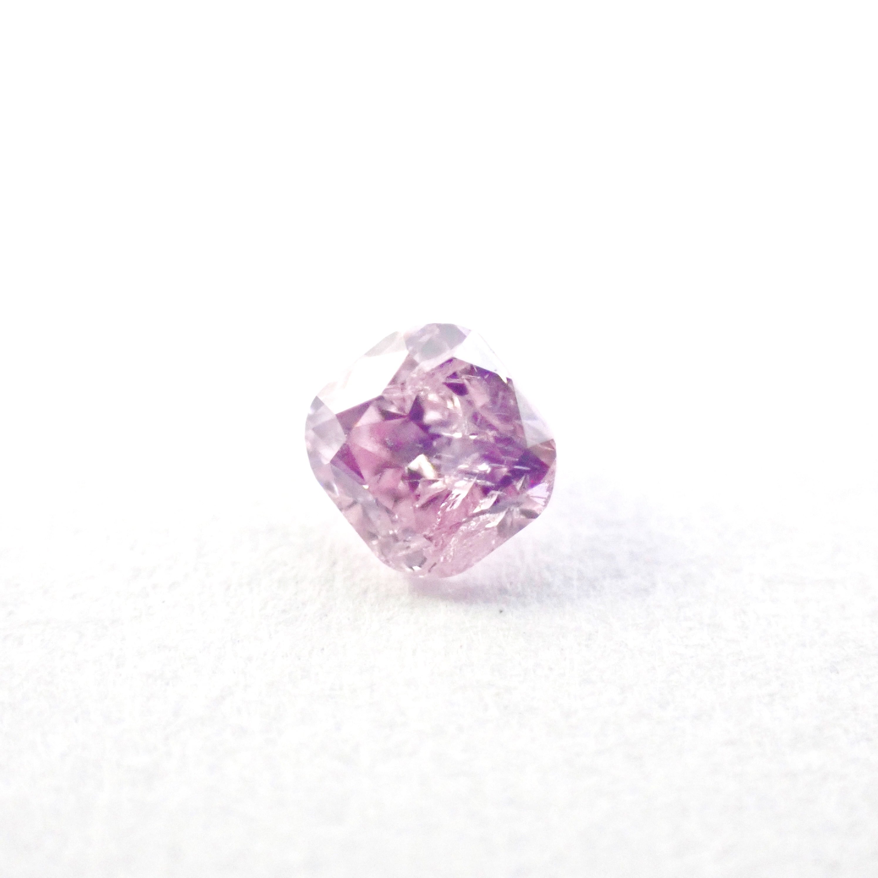 【希少】Fancy Intense Purple Pink 0.116ct ダイヤ ダイヤモンド ルース 裸石 天然 中央宝石研究所ソーティング付き