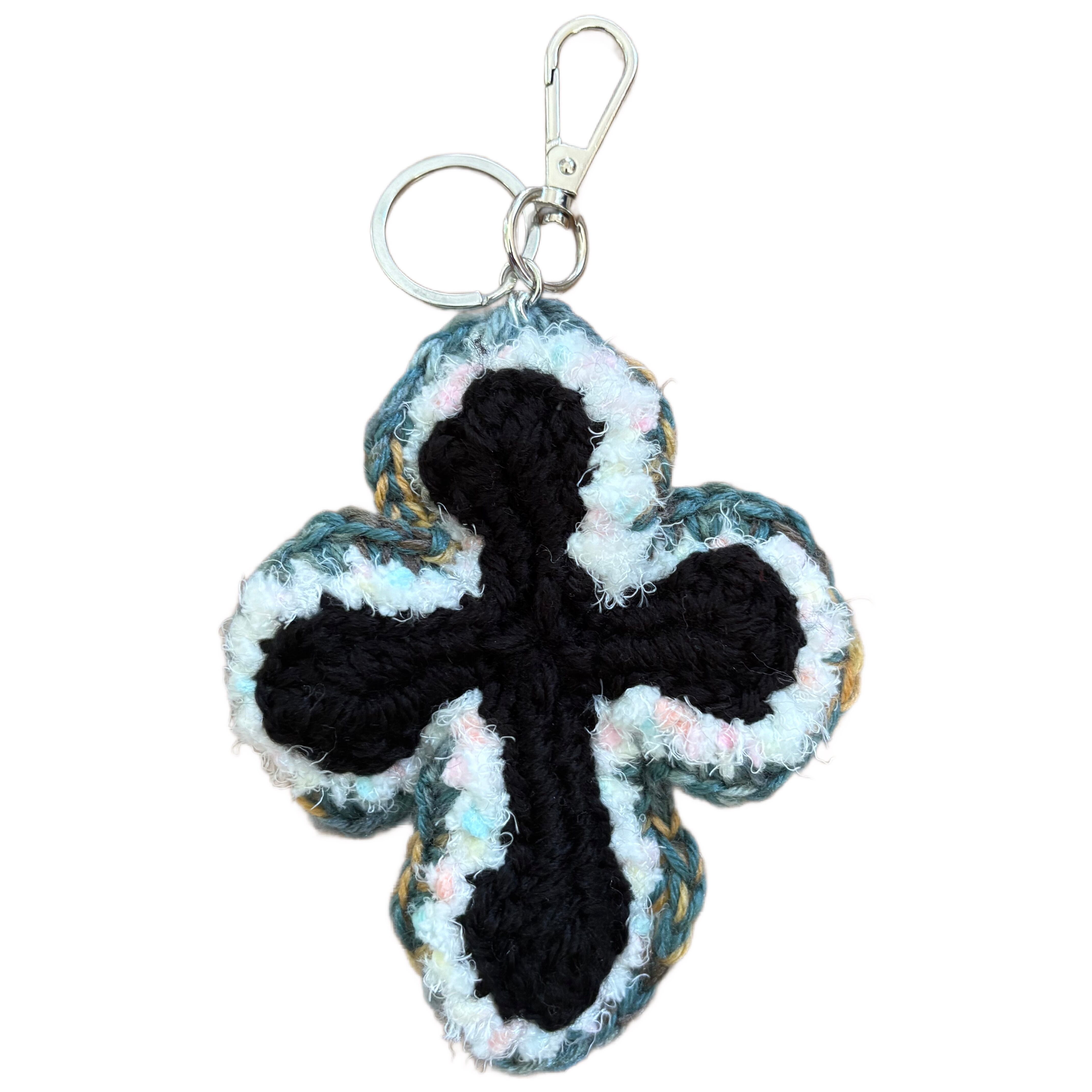 Y.A.R.N. 3D CROSS KEYCHAIN ヤーン チャーム Y.A.R.N. ヤーン SS26 3D CROSS KEYCHAIN / MULTI - NUBIAN ヌビアン