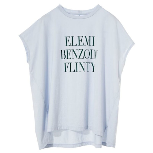 MICA＆DEAL　"ELEMI BENZOIN FLINTY"ロゴプリントフレンチスリーブT-shirt