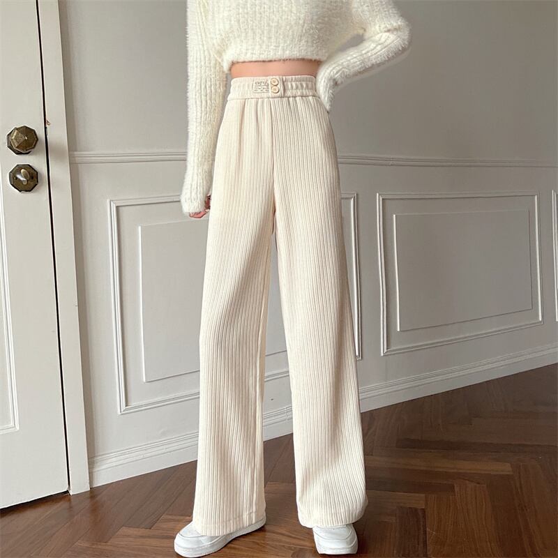 パンツ オータムウィンターベルベットハイウェストルーズカジュアル 秋物 冬物 スーパーモール36046912757