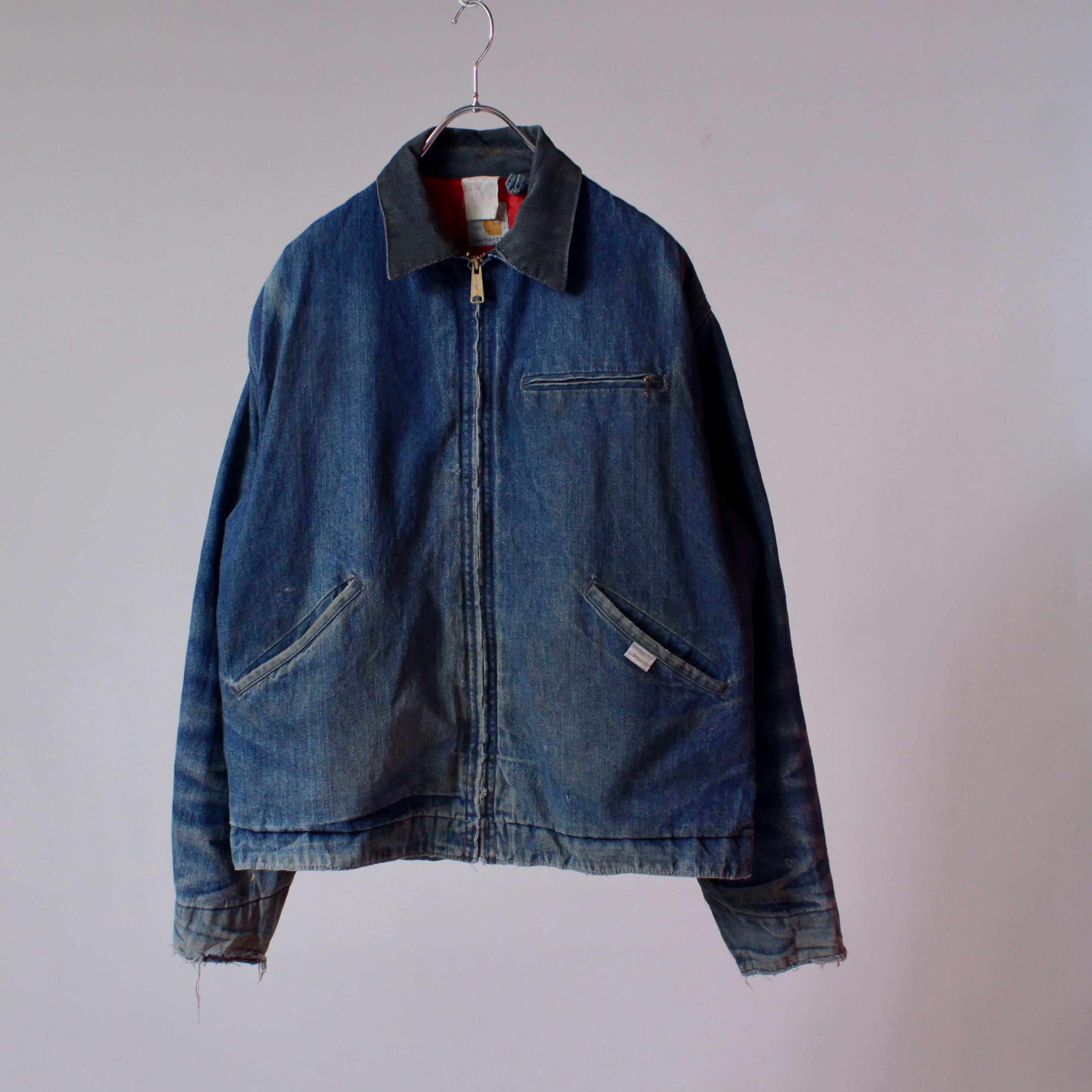 80s Carhartt デニムデトロイトジャケット Denim YKK棒ジップ