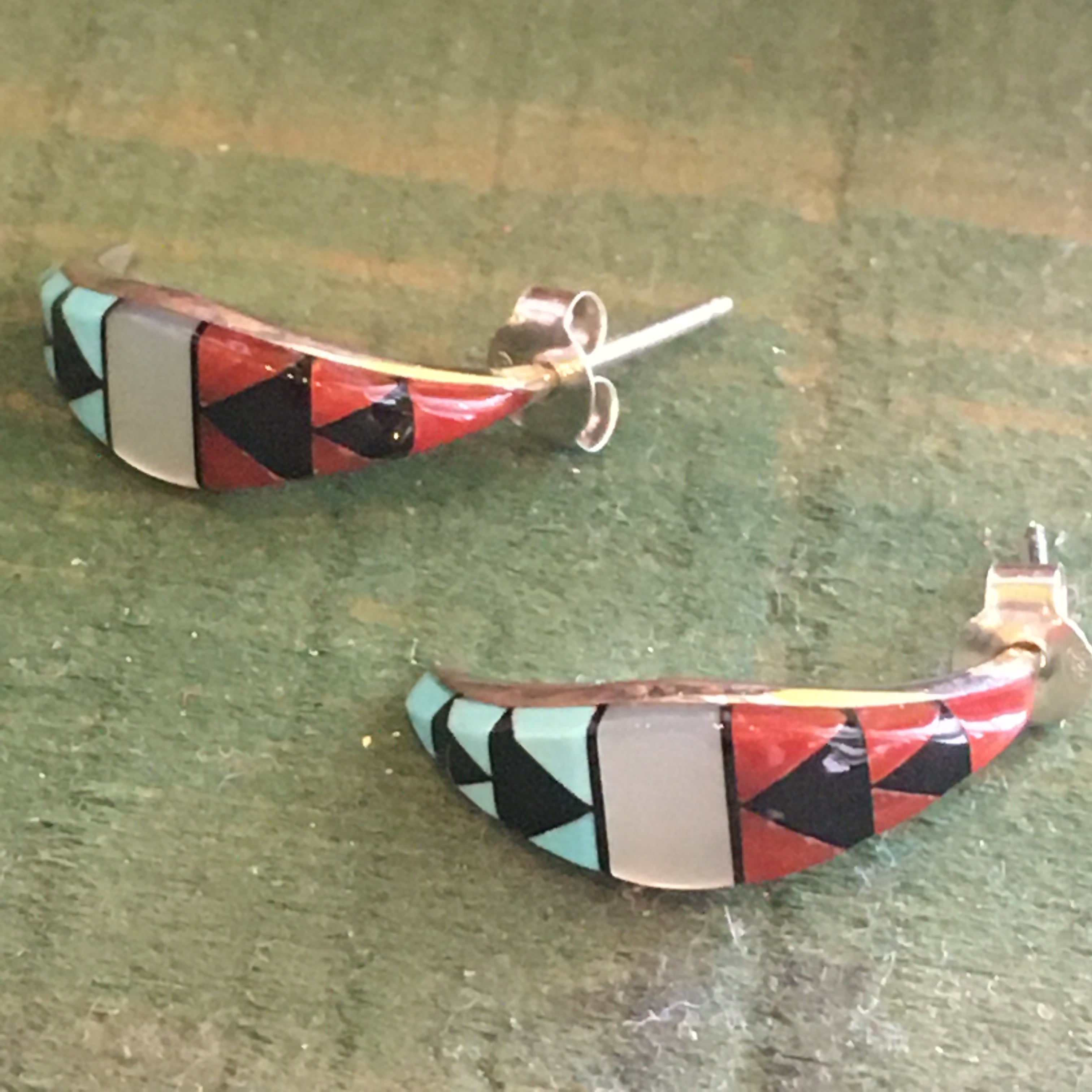 ズニ族 インディアンジュエリー ピアス ZUNI Indian jewelry pierce