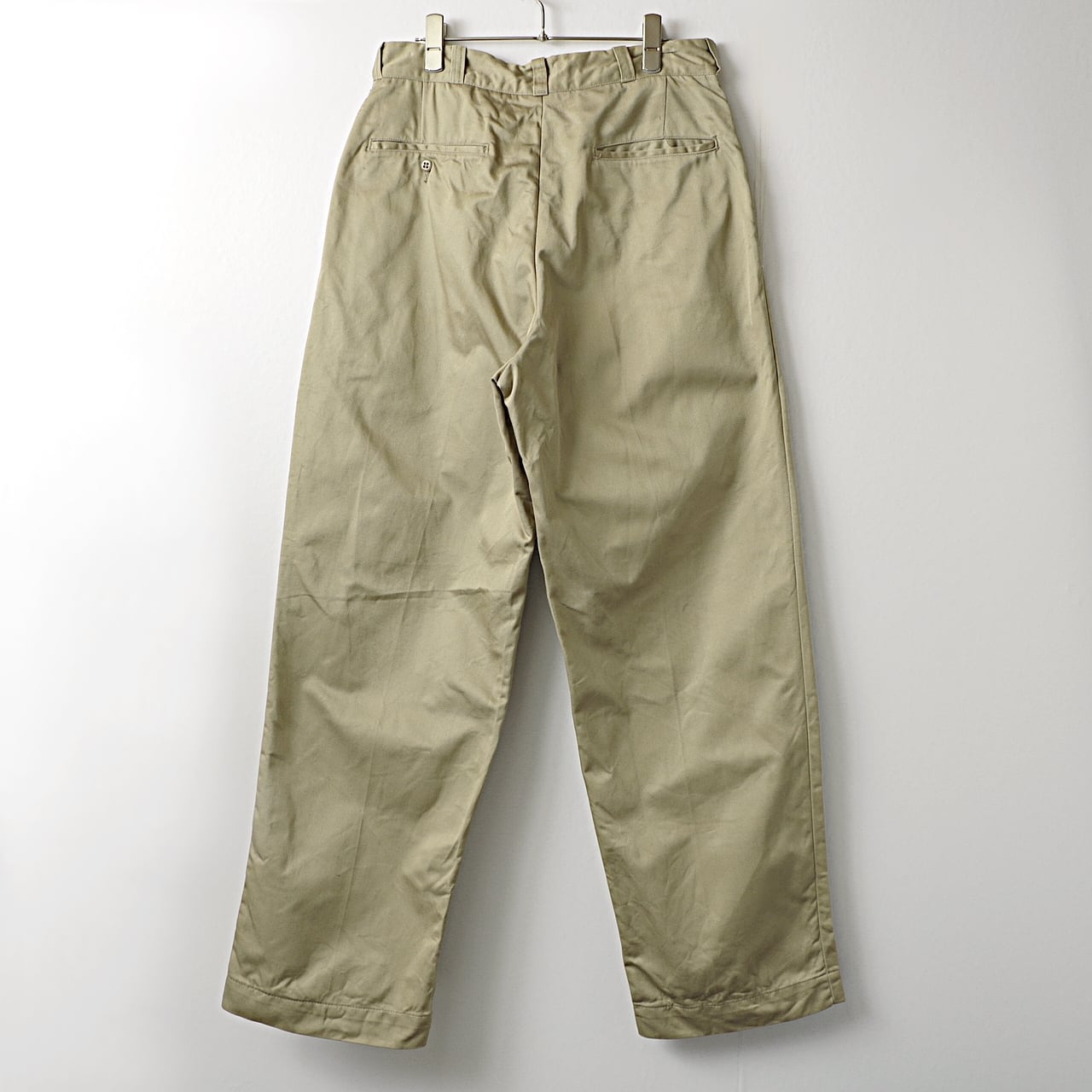 vintage 60s US.ARMY military chino trouser used | khaki select