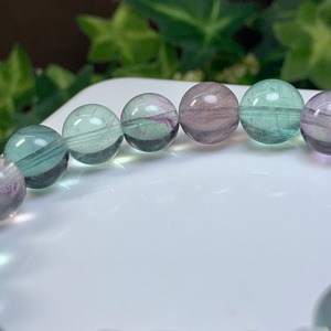 爽やかフローライト~くまちゃん~・デザインブレスレット