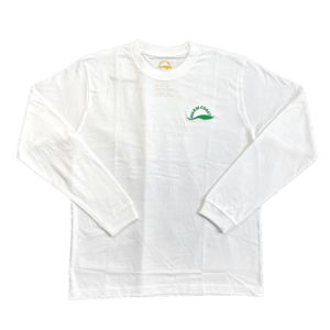 Logo embroidered longtee "white x green"【予約販売】［発送予定：入金確認後2〜4週後］