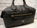 レア★GIVENCHY ジバンシィ ロゴデザイン 男女可 ミニボストン型 レザー トート ハンド バッグ 黒★ ロゴがワンポイントになった希少モデル