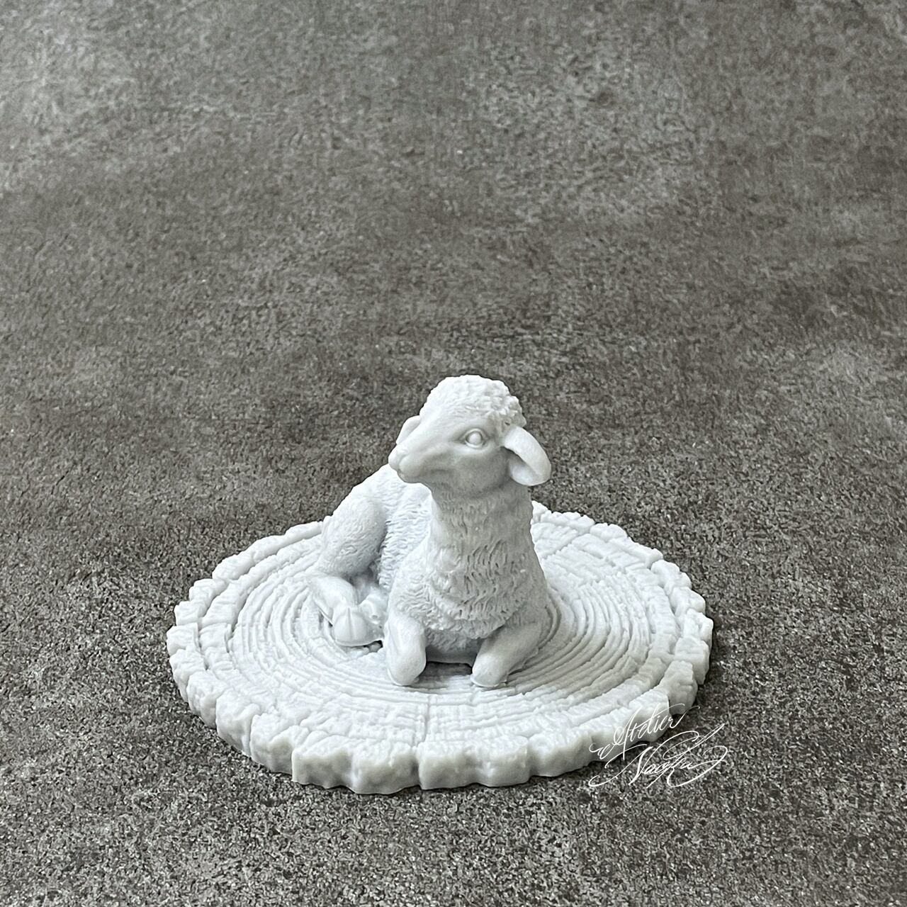 ひつじ(Lサイズ) シリコンモールド | シリコンモールド・クレイ