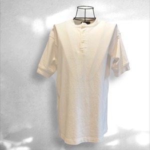 ⭐超美品  ナイジェル・ケーボン  40'S WORK HENLEY NECK SHORT SLEEVE  WHITE 48 size   定価 15400円