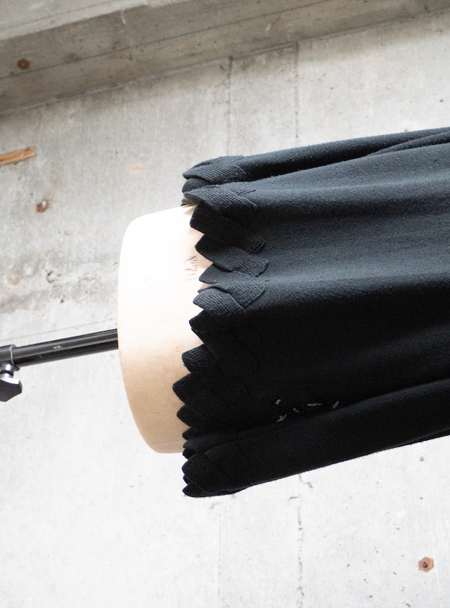unknown 1980s Jagged hem cardigan
