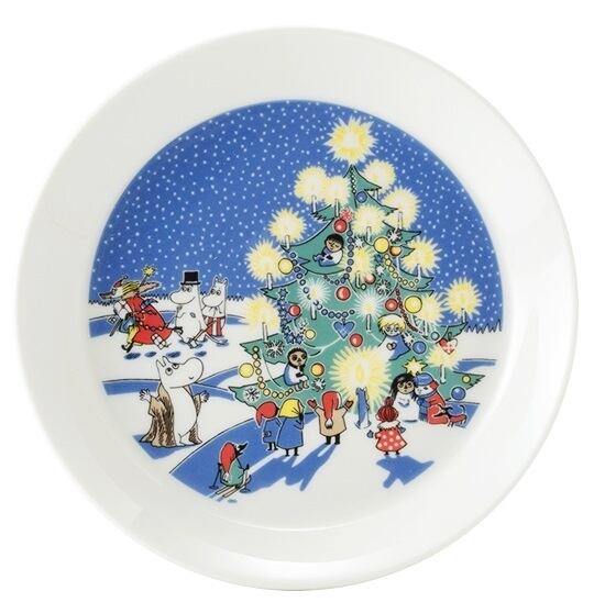 アラビア　ムーミン クリスマスツリー プレート ARABIA / アラビア Collector's edition plate 2021 Christmas