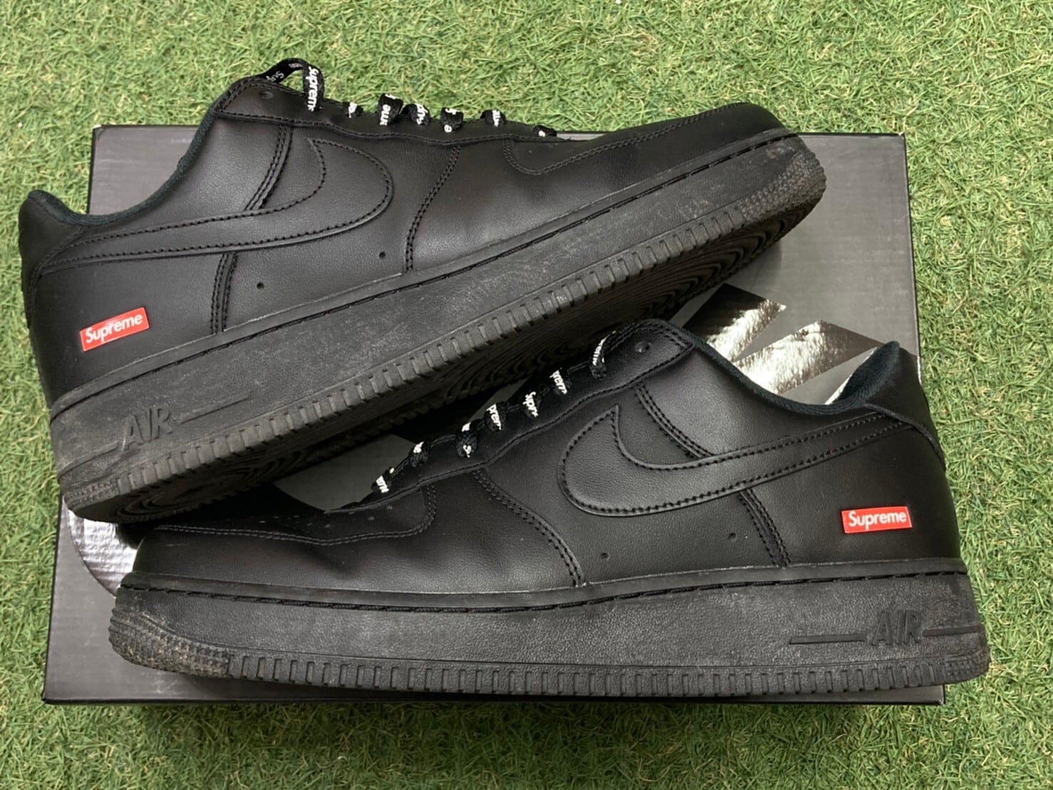 SUPREME×NIKE CU9225-001 AIR FORCE 1 LOW SP エアフォース シューズ ブラック サイズUS8=26cm 正規品 / 29619