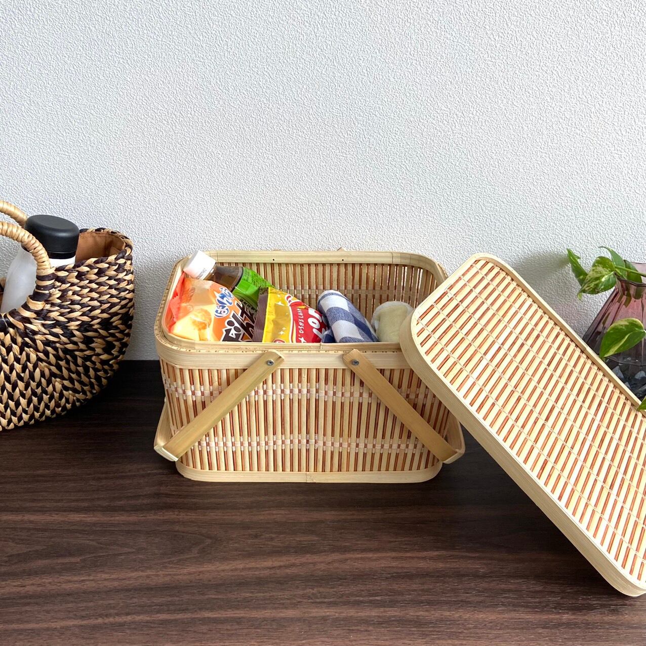 竹ピクニックバスケット Mサイズ (BBA-700M) | Naturalsoul