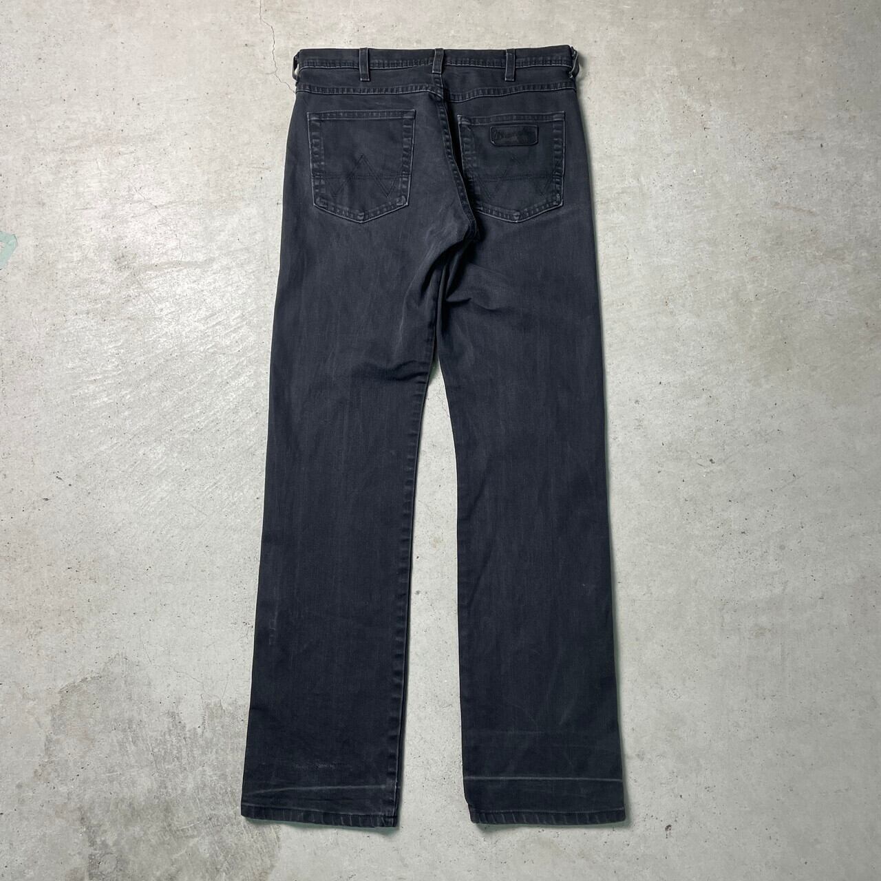 Wrangler ラングラー ストレート ブラックデニムパンツ ジーンズ