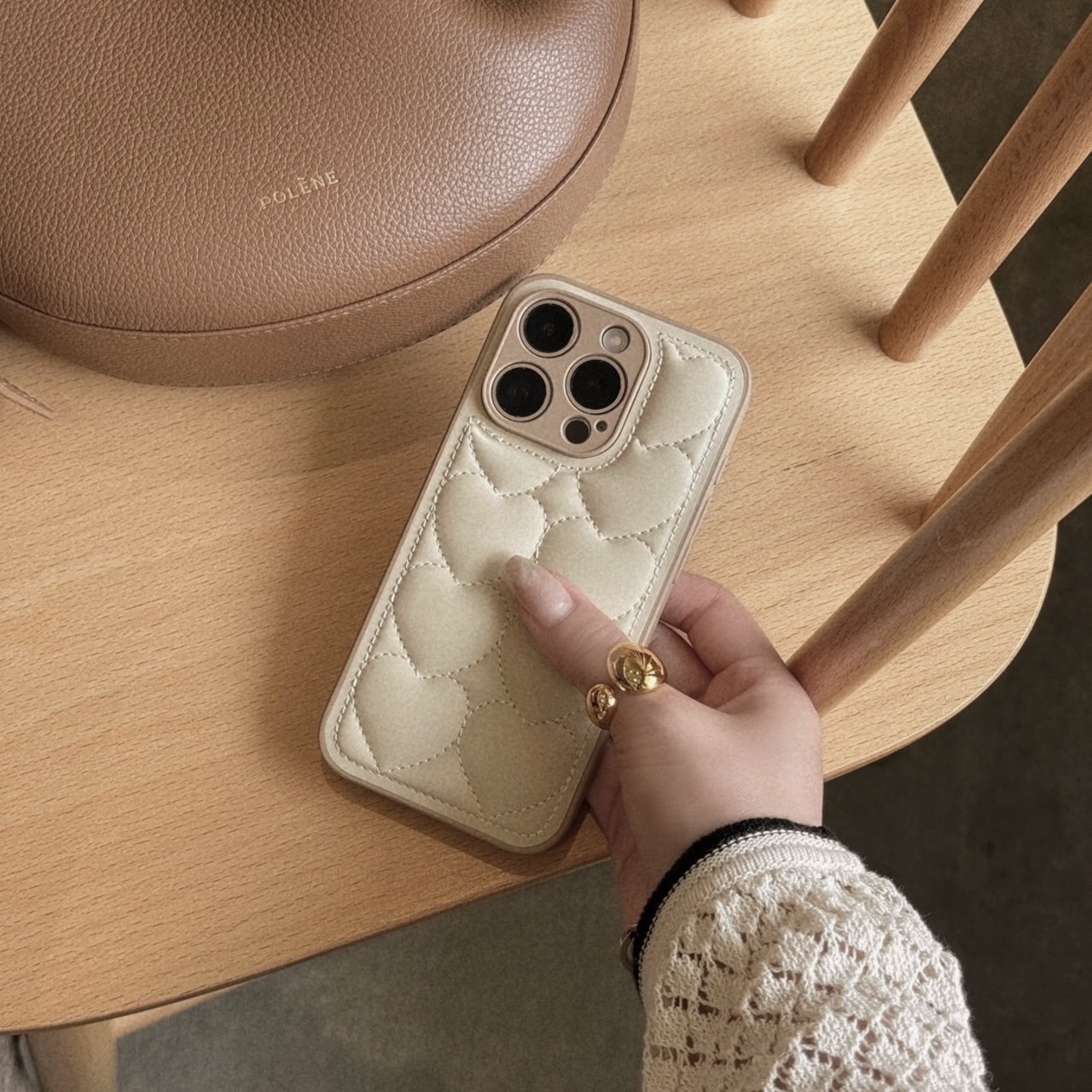 ［ phone case ］quilting heart