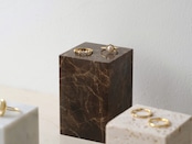 MARBLE DISPLAY CUBE - Emperador dark × Medium