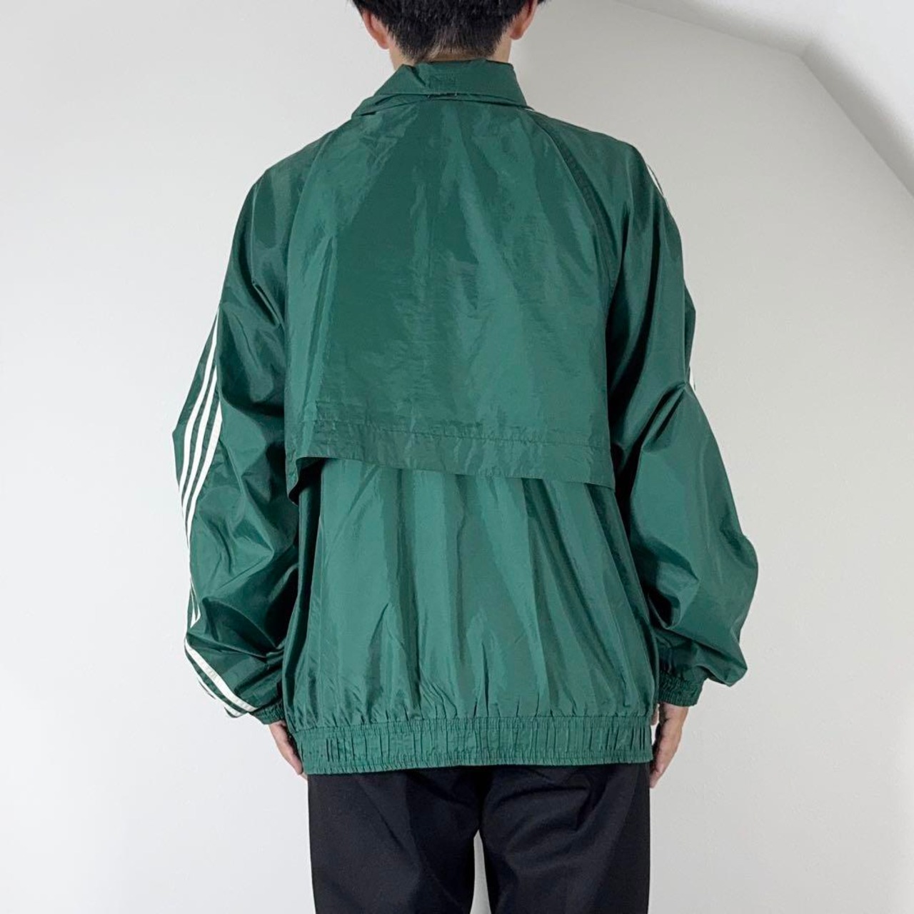 90s Adidas Nylon Track Jacket green XL 古着 - 16