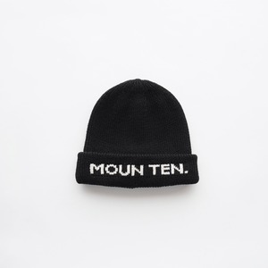 即納【MOUNTEN.】MOUN TEN. watch cap / black / ビーニー / マウンテン