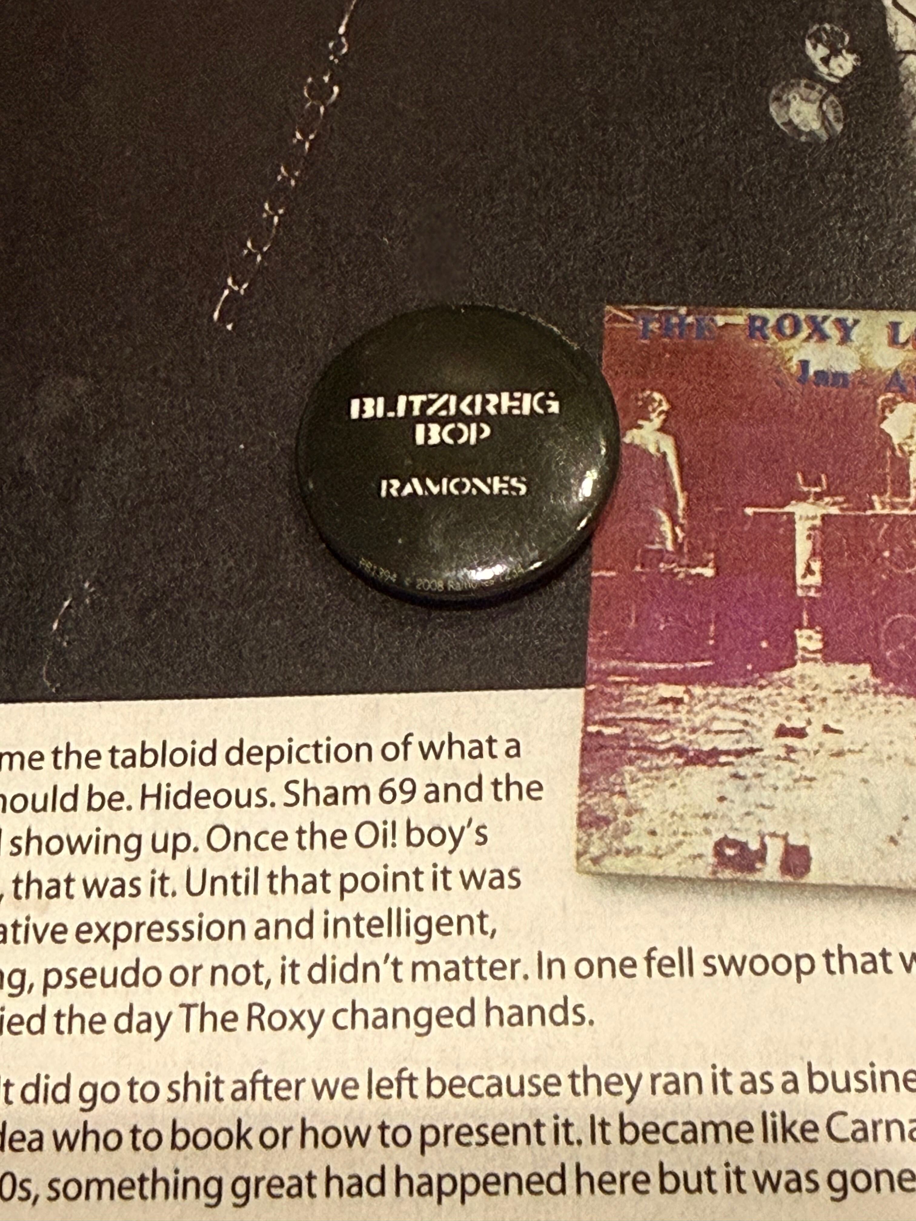 VINTAGE Badge （ヴィンテージ バッジ）RAMONES from UK | Roots66(R69)