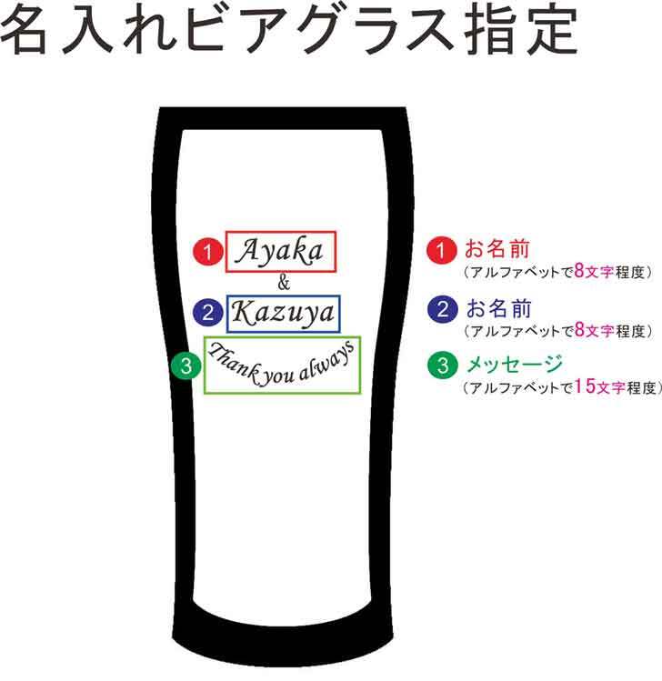 名入れ ビアグラス ペアセット 420ml 毎日手紙になるグラス ホワイトBOX仕様 感謝のメッセージ 名入れギフト 記念日 誕生日 名入れ プレゼント 父の日 母の日 結婚記念日 金婚式 銀婚式 送料無料