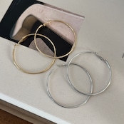 big hoop pierce/gold