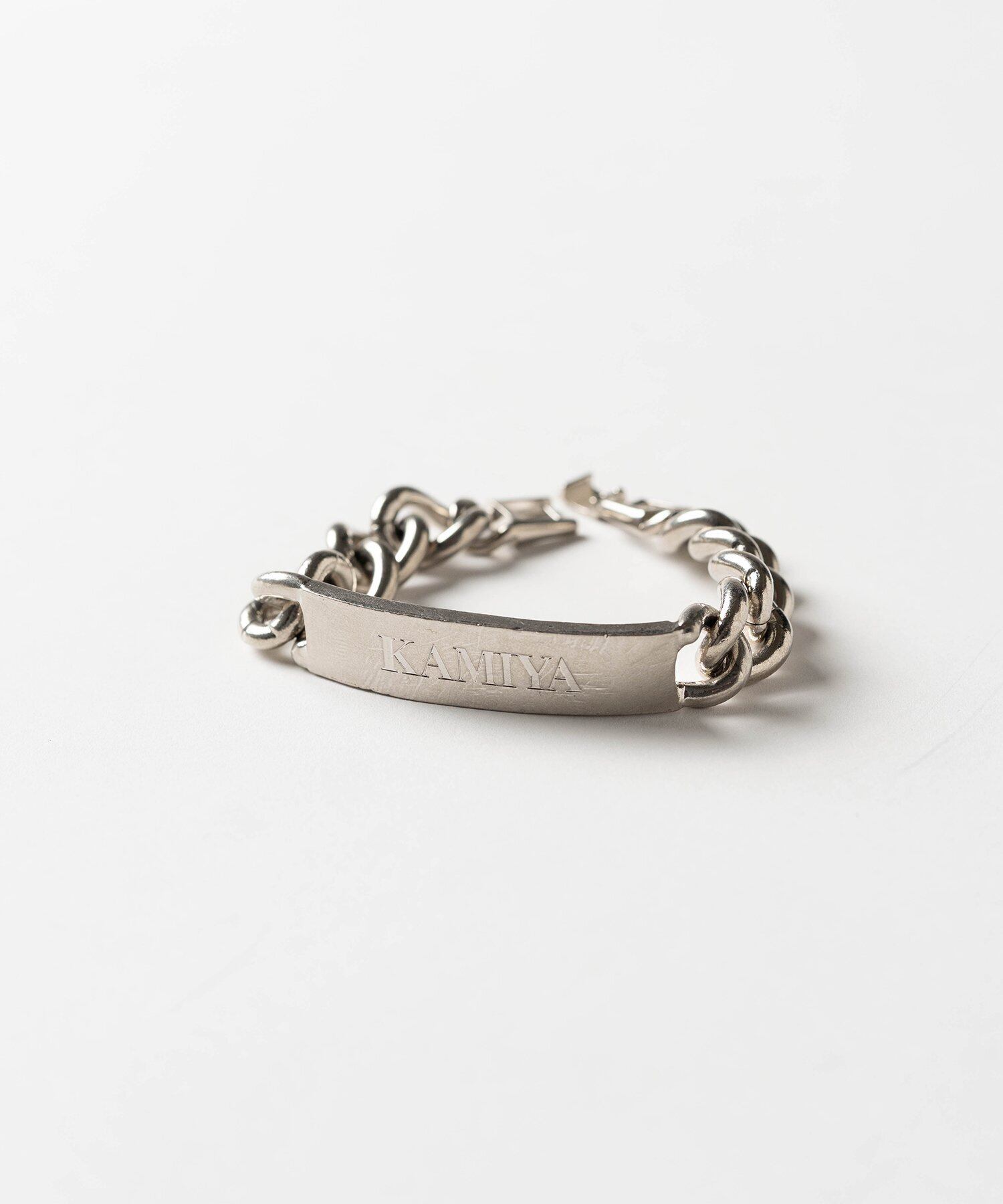 日本製✩新品✩48万✩BALMAIN✩フード✩カシミア100✩厚手ハイグレード KAMIYA | KAMIYA ID Bracelet | SILVER | HOWDAY