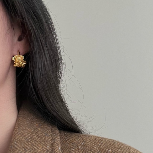 HEYJレトロ花束ピアス