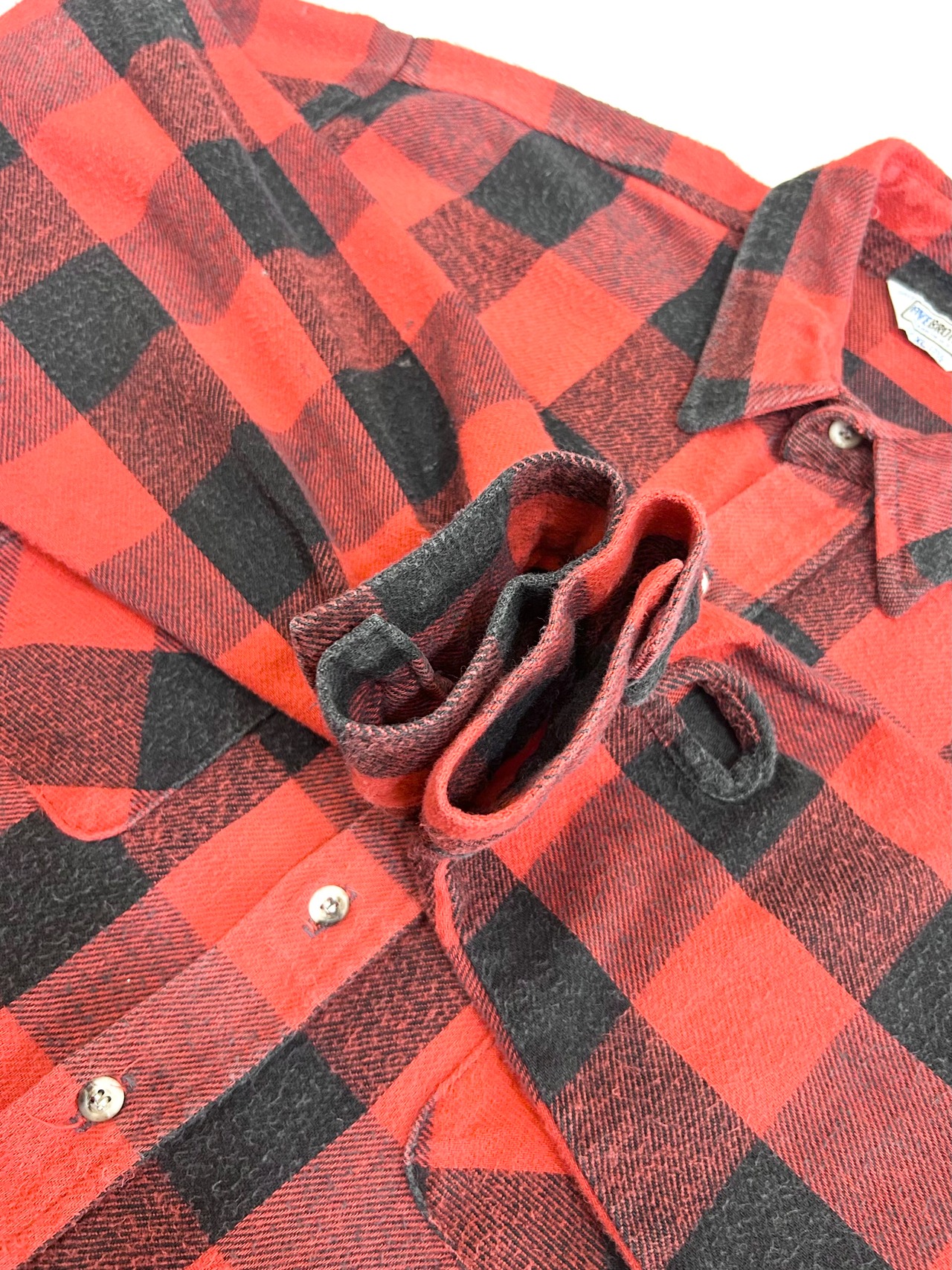 80s FIVE BROTHER FLANNEL SHIRT MADE IN USA Size XL