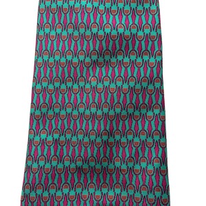 HERMES abstract print silk tie