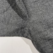 BLACK PIA ブラックピア ロゴ刺繍 長袖 ウール シャツ サイズ L /メンズ/グレー/日本製/ライカ