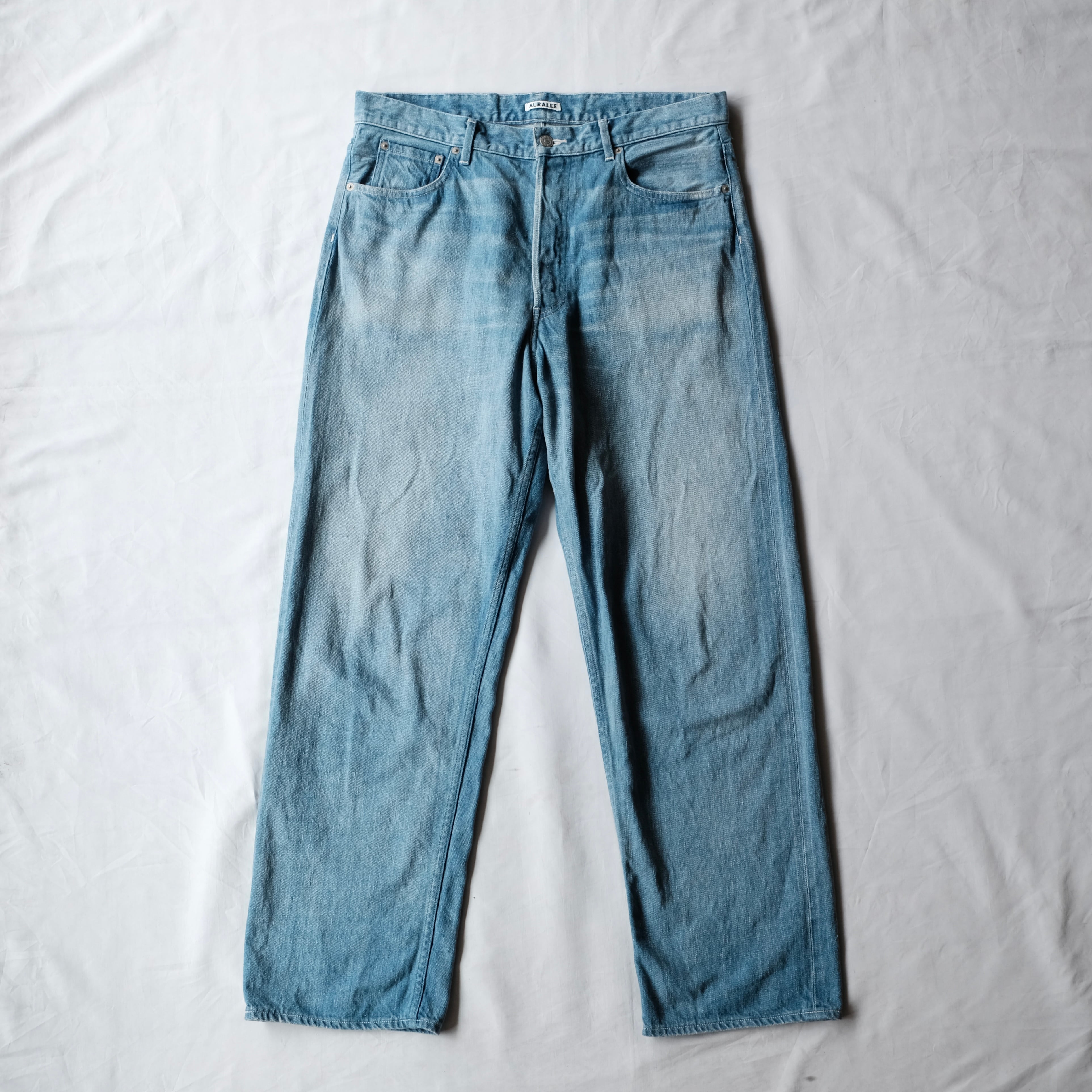 AURALEE 25SS SELVEDGE FADED LIGHT DENIM WIDE PANTS | safarionline AURALEE 25SS SELVEDGE FADED LIGHT DENIM WIDE PANTS | safarionline