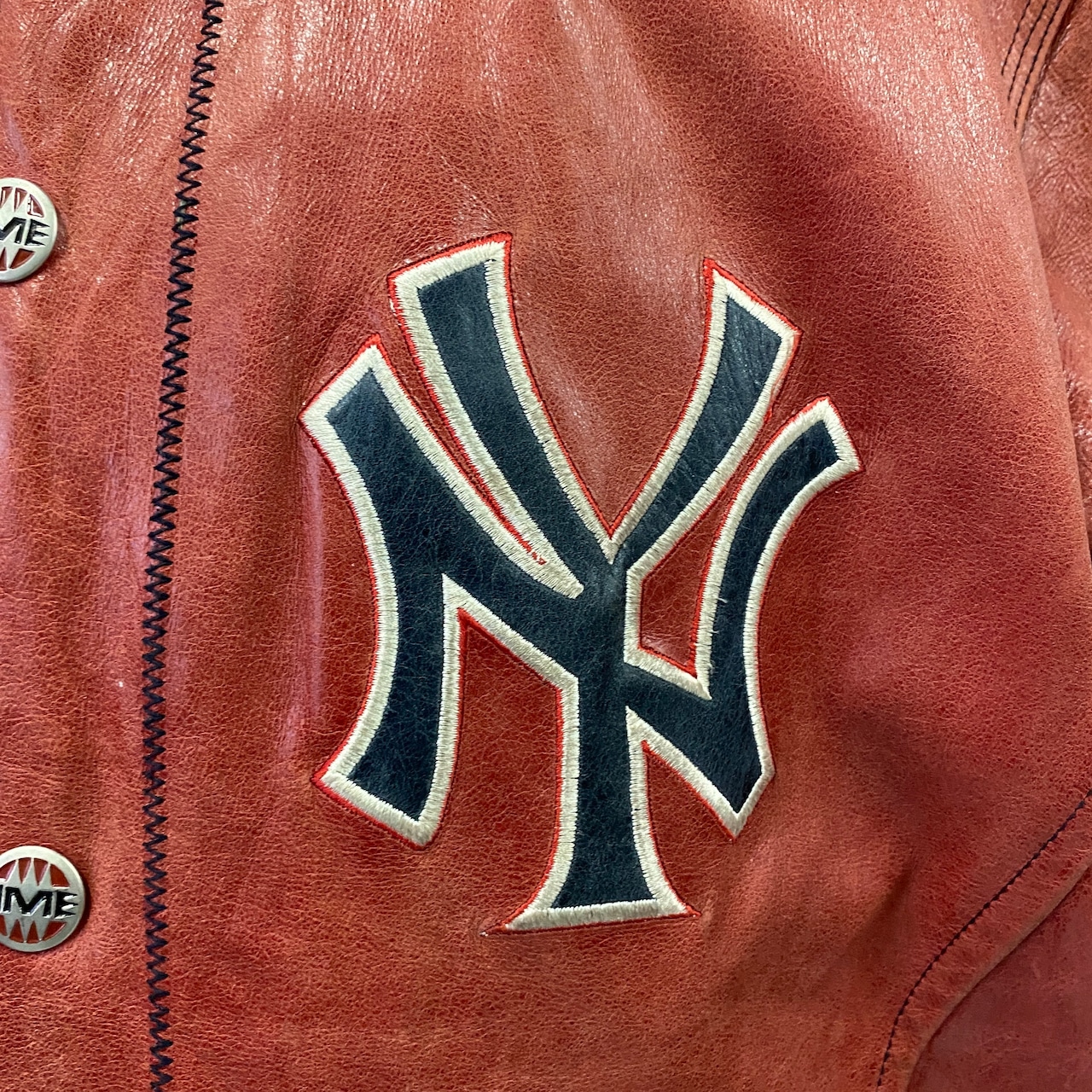 ビッグサイズ 90年代 MLB ニューヨーク・ヤンキース オールレザー 