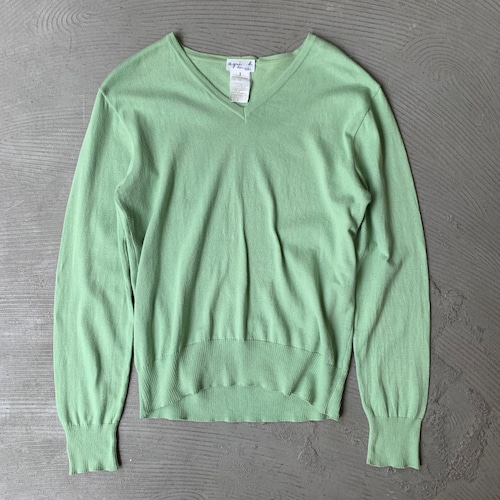 agnes b. / Long sleeve knit sweater (T43)