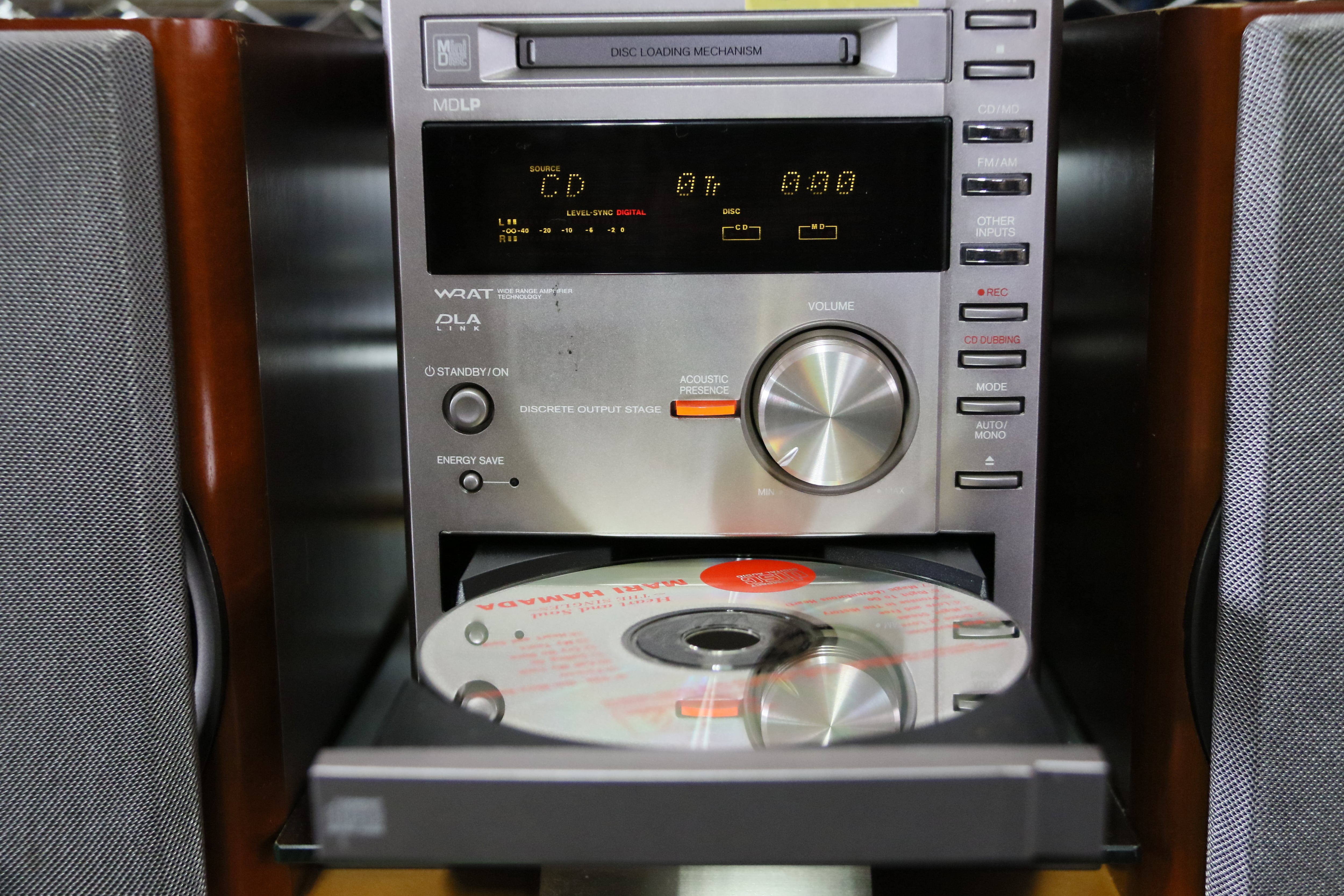 小ぶりな名機】ONKYO FR-155AX ＆ D-02AX CD/MDﾁｭｰﾅ/ｱﾝﾌﾟ/ｽﾋﾟｰｶ (管