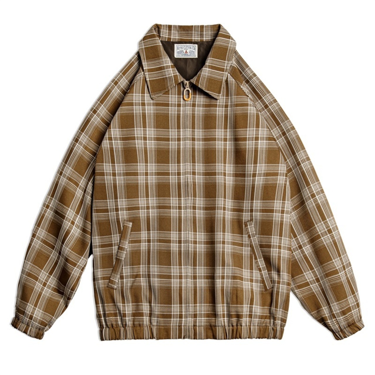 Retro Brown Plaid Jacket / レトロ ブラウン チェック ジャケット