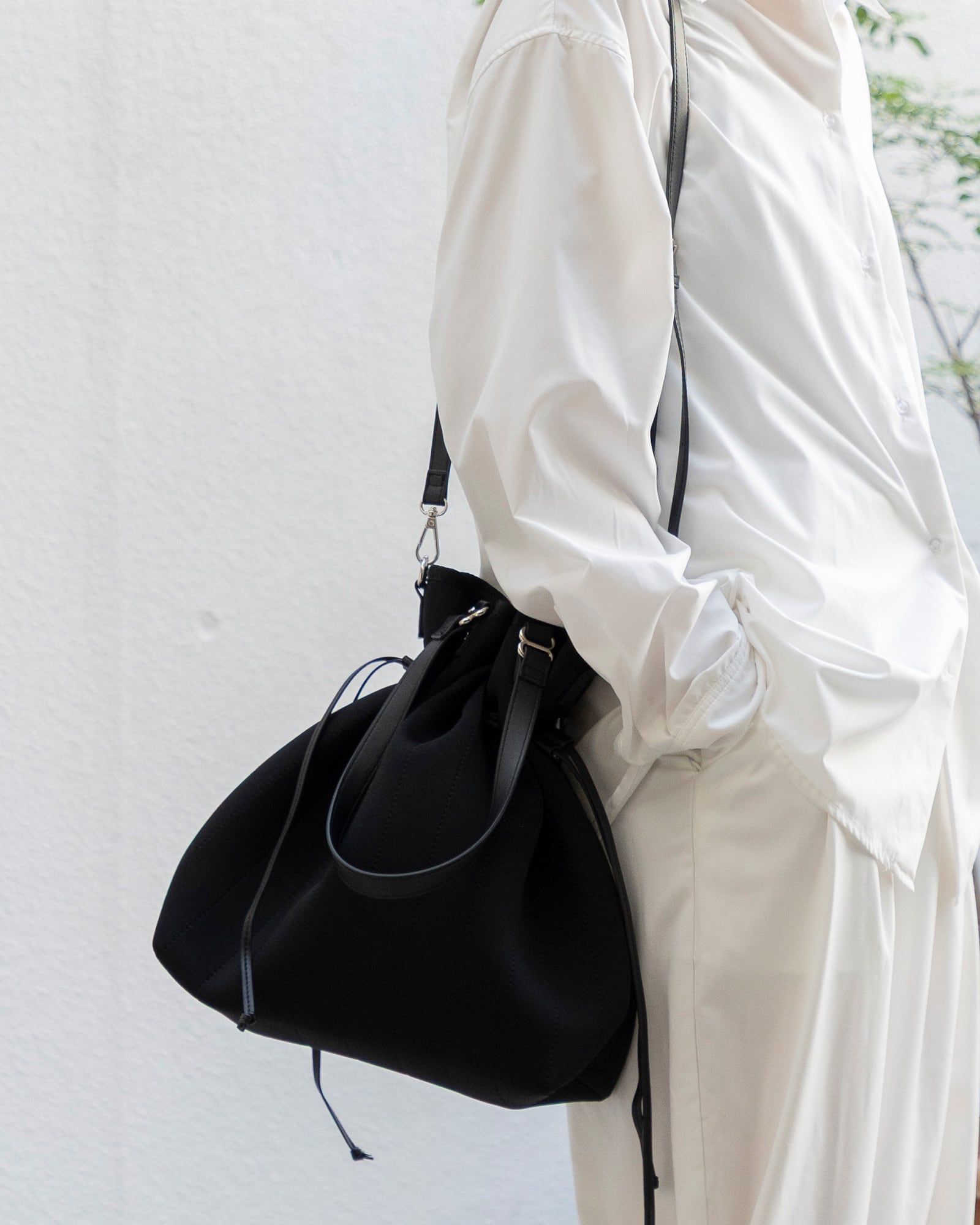 ネオプレン スタイリッシュ 巾着 2way バッグ [edt-132] | EDITA．