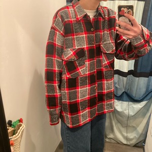 80's FAP TEKS L/S pattern shirt ブロックチェック　長袖シャツ