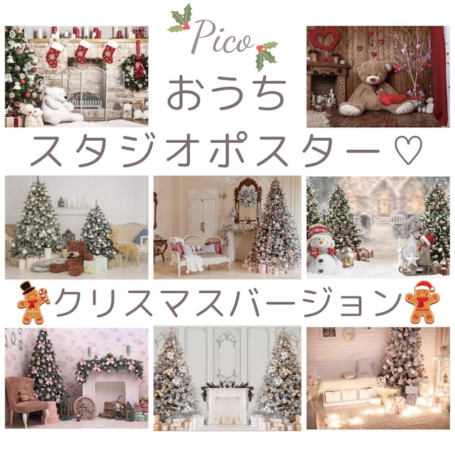 【おうちスタジオ】Picoポスタークリスマス※翌月発送