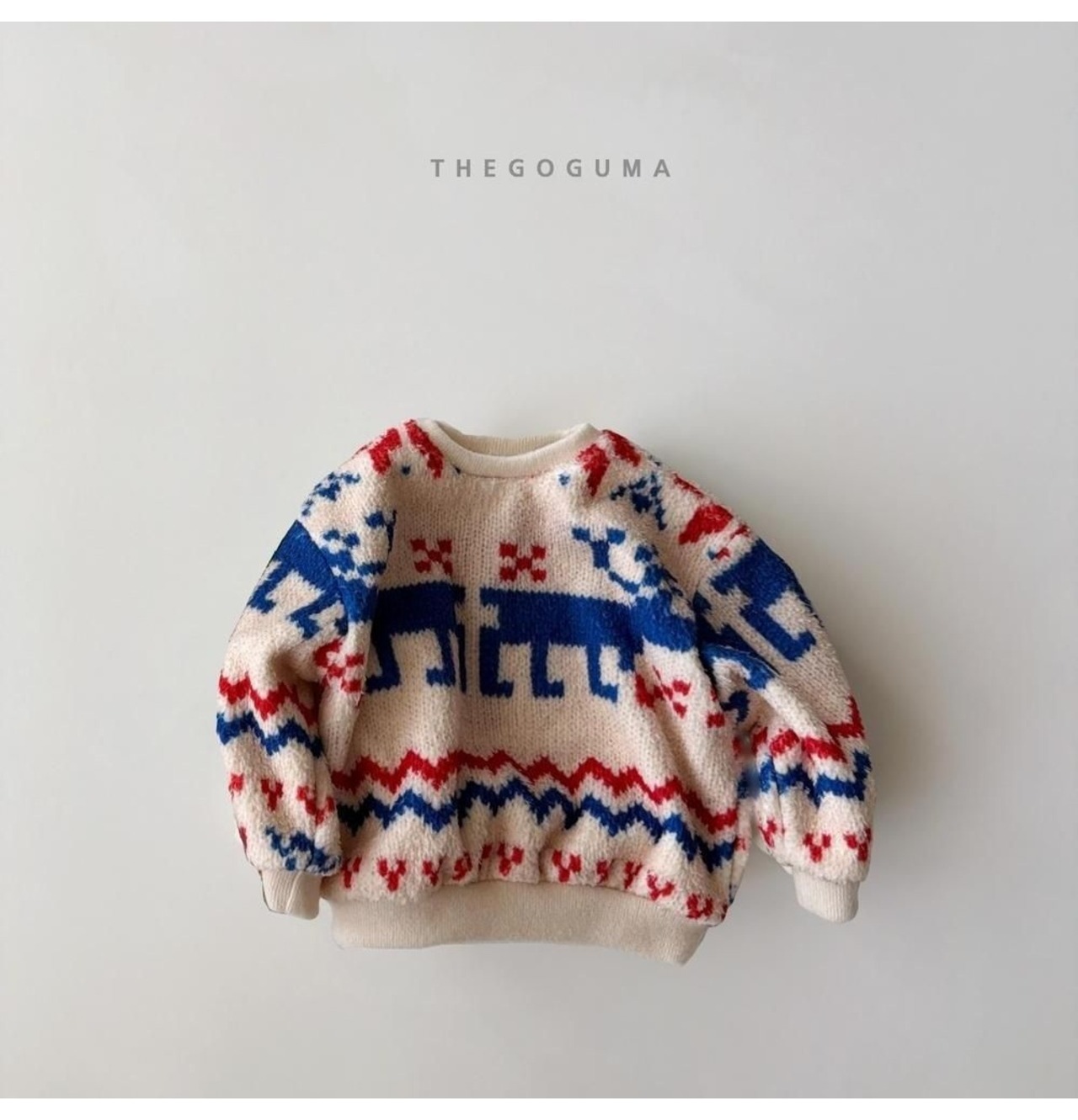 ザゴグマ / THE GOGUMA / ぽかぽかボアトレーナー / 韓国子供服 / ジュニア / 26winter〖取寄〗*JS~JL*