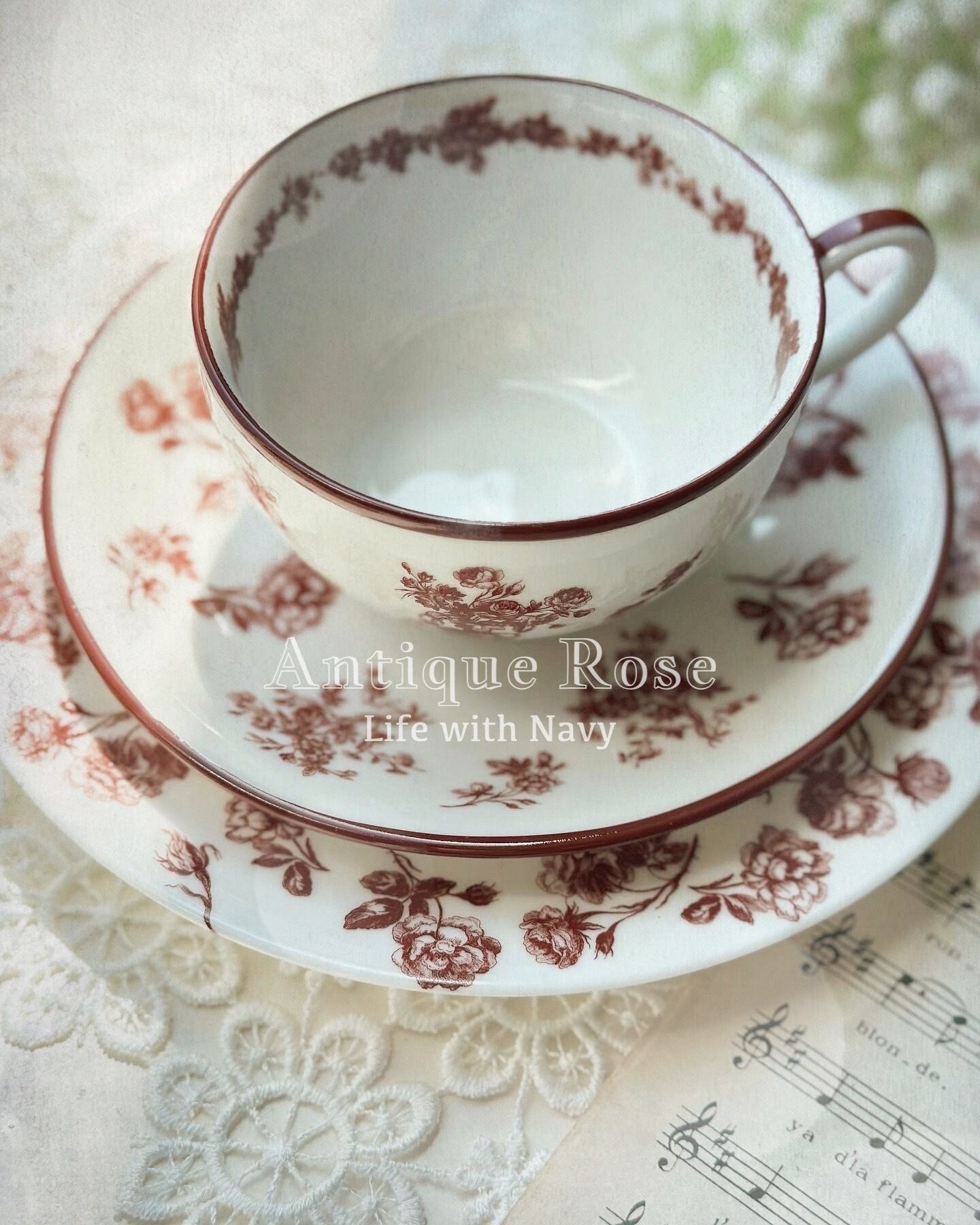 【プップさま】antique ❀ 美しい転写の アンティーク プレート プップさま】* antique ❀ 美しい転写の アンティーク プレート