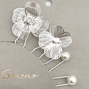 Sereno:HairSet/ペタルブラッシュ ヘアアクセ セレーノ ピン ヘアアレンジ セット 結婚式 ブライダル パーティー 入学式 卒業式 オケージョン